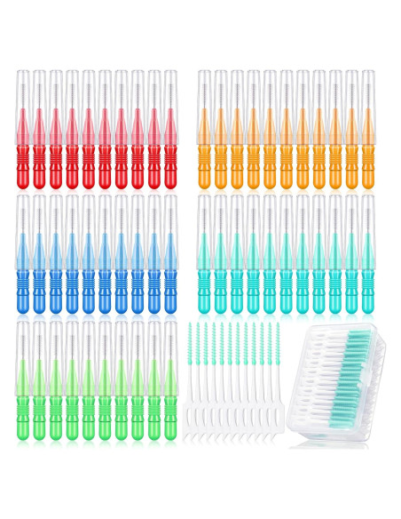 350 Piezas Cepillos Interdentales Patelai Hilo Dental Color Mezclado