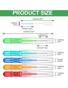 350 Piezas Cepillos Interdentales Patelai Hilo Dental Color Mezclado 2