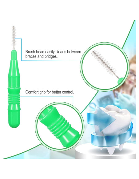 350 Piezas Cepillos Interdentales Patelai Hilo Dental Color Mezclado