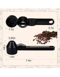 Cucharón y embudo Palksky para cápsulas K reutilizables 59ml 2