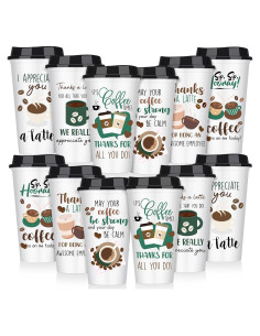 Pack de 12 Tazas de Café Reutilizables Pickmesh 480 ml Coloridas