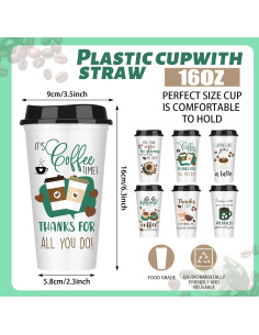 Pack de 12 Tazas de Café Reutilizables Pickmesh 480 ml Coloridas 2