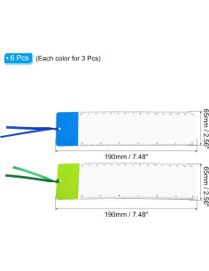 Marcador Lupa PATIKIL 3X con Regla - Paquete de 6 Unidades 2