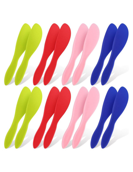 16 Cuchillos de Mantequilla de Plástico Kritkin Multicolor