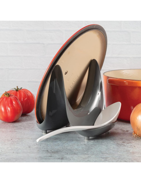 Soporte para tapa de olla Hutzler Gris, antideslizante, apto lavavajillas