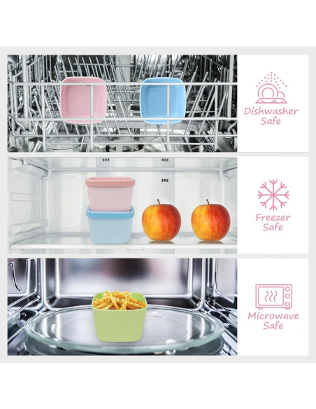 Contenedores de Snack Reutilizables Greenandlife 5.4oz 8 Piezas