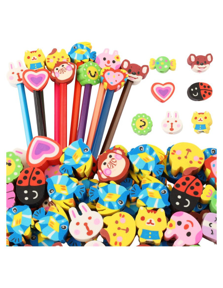 28 Borradores de Punta de Lápiz Wolpark Multicolor