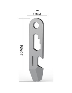 Abrebotellas EDC Hamans QG02 Titanio 50mm Multifuncional 2