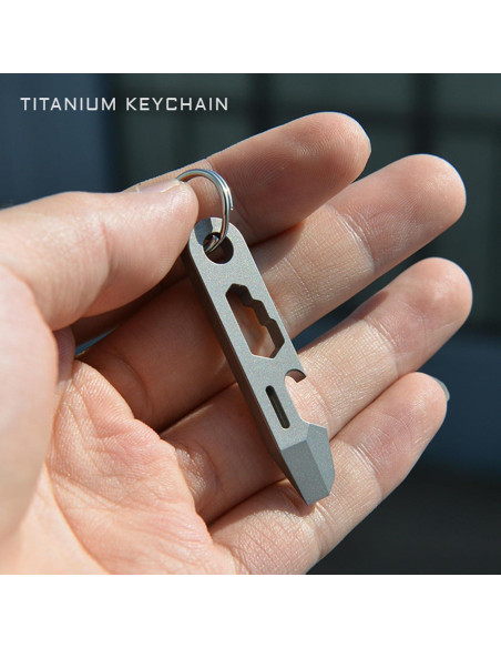 Abrebotellas EDC Hamans QG02 Titanio 50mm Multifuncional