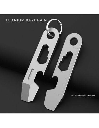 Abrebotellas EDC Hamans QG02 Titanio 50mm Multifuncional