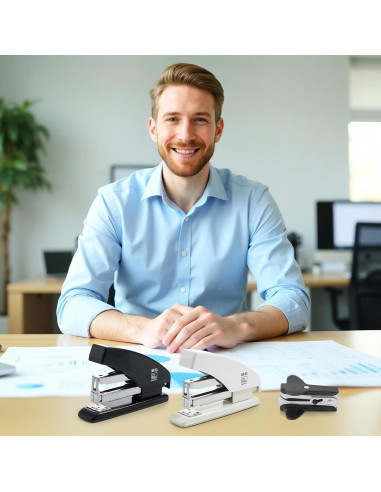 Grapadora M&G ABS916GXA Sin Esfuerzo 50 Hojas Negra