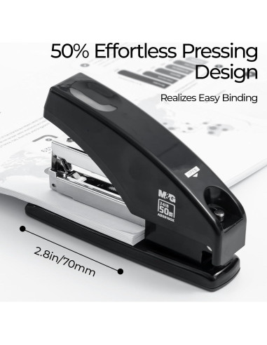Grapadora M&G ABS916GXA Sin Esfuerzo 50 Hojas Negra