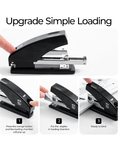 Grapadora M&G ABS916GXA Sin Esfuerzo 50 Hojas Negra