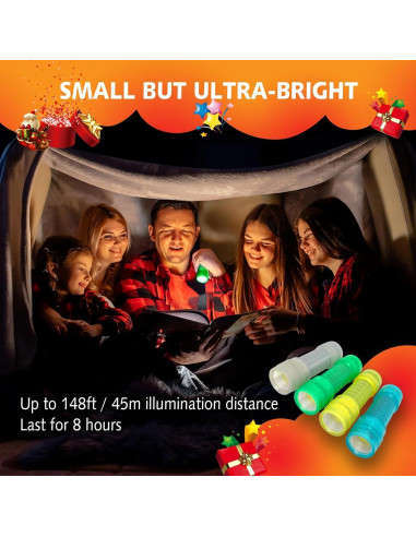 5 Linternas Brillantes en la Oscuridad KunHe - Mini para Niños