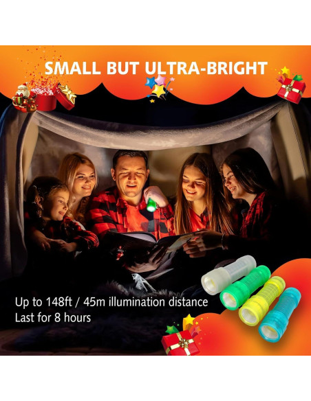 5 Linternas Brillantes en la Oscuridad KunHe - Mini para Niños