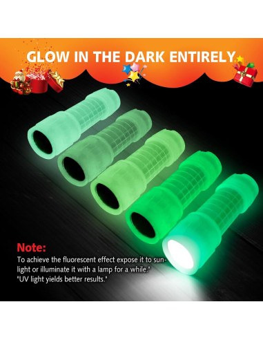 5 Linternas Brillantes en la Oscuridad KunHe - Mini para Niños