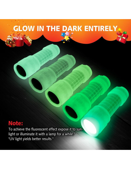 5 Linternas Brillantes en la Oscuridad KunHe - Mini para Niños