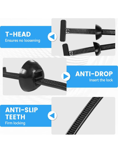 100 Piezas Hebilla de Cinta de Nylon GZXYA - Clips Resistentes UV