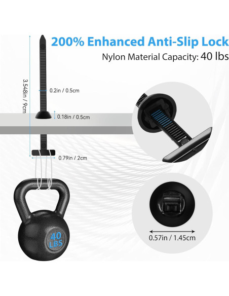 100 Piezas Hebilla de Cinta de Nylon GZXYA - Clips Resistentes UV