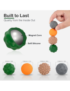 Pelotas Antiestrés Ednzion - 4PCS Silicona Magnética para TDAH 2