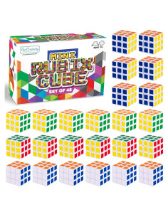 Paquete de 48 Mini Cubos Rubik ArtCreativity - Antiestrés 3 cm