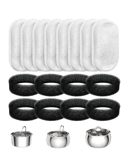 Filtros de Reemplazo Tomxcute para Fuente de Agua 8 Pzs Filtros de Reemplazo Tomxcute para Fuente de Agua 8 Pzs