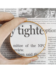 Peso de Papel Lupa Beileshi 6x 60mm Vidrio Artesanal 2