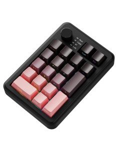 Teclado Numérico Mecánico Inalámbrico EWEADN NK20 RGB Rosa Negro