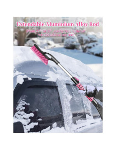 Raspador de Hielo y Cepillo HEEYA 2 en 1 Extensible 83.82 cm Rosa 2