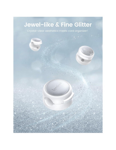 Clip Organizador de Cables Lamicall 8Pack Transparente