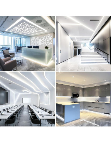 Tira LED COB 24V 5m Blanco Diurno 6000K Flexible Cortable