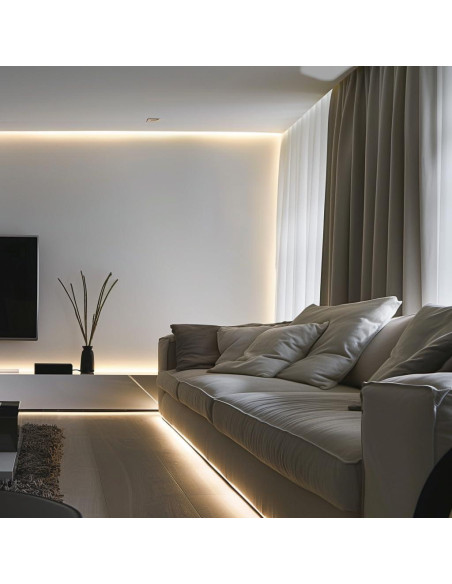 Tira LED COB 24V 5m Blanco Diurno 6000K Flexible Cortable