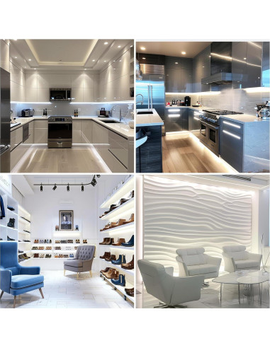 Tira LED COB 24V 5m Blanco Diurno 6000K Flexible Cortable