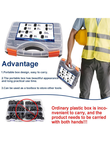 Kit de Conectores de Cable Impermeables IP68 Maierke 100PCS