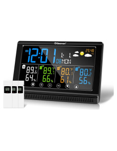 Estación Meteorológica Inalámbrica Geevon 3 Sensores Digital