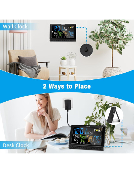 Estación Meteorológica Inalámbrica Geevon 3 Sensores Digital