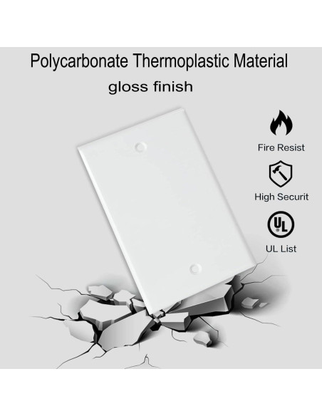 Placas de Pared 1-Gang ZEFTV Blancas - 4 Unidades Irrompibles Placas de Pared 1-Gang ZEFTV Blancas - 4 Unidades Irrompibles