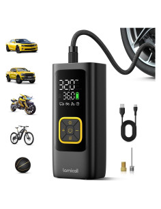 Compresor de Aire Portátil Lamicall VHEP02 150 PSI Batería Recargable