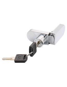 Cerradura de Vitrina CRL Cromada Sin Perforación 255CHKA