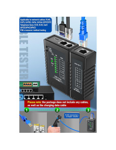 Probador de Cable de Red ZHOUCE NF-468CS - Ethernet, RJ45/RJ11 2