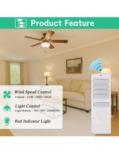 Control Remoto para Ventilador de Techo Harbor Breeze RC-92T 2