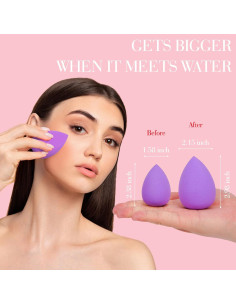 Juego de 5 Esponjas de Maquillaje DAZLUTE Sin Látex 2