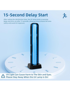 Lámpara UV Desinfectante Zyntieu 69W Control Remoto 99.99% Eficaz 2