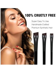 Juego de Pinceles para Cejas y Eyeliner Banidy - 5 Piezas 2