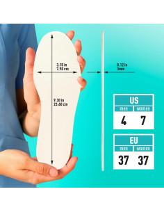Insertos para Zapatos Comfwalk - Plantillas de Espuma de Láttex EU 37 2