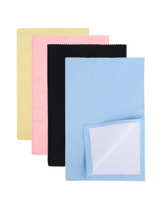 4 Paños de Pulido de Joyería Fukaisu 16x25cm Terciopelo