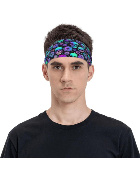 Banda deportiva absorbente unisex Gianlaima - Negro