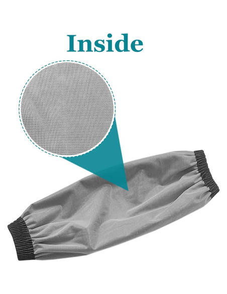 Mangas Protectores Yzurbu de PU Impermeables - 2 Pares Negros