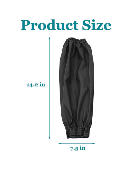 Mangas Protectores Yzurbu de PU Impermeables - 2 Pares Negros