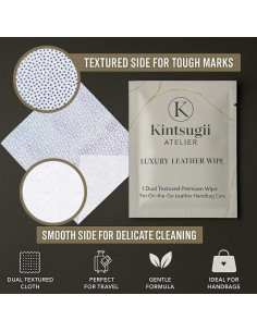 Toallitas de Cuero Kintsugii Atelier - 20 Unidades Portátiles 2